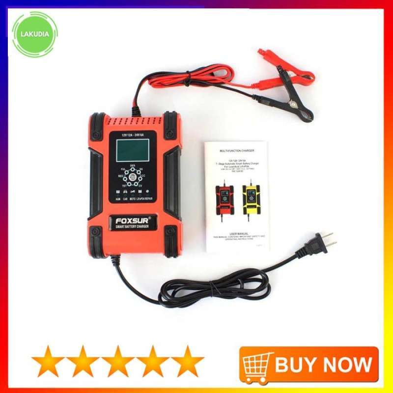 Jual CHARGER AKI KENDARAAN MOBIL DAN MOTOR 105W 12-24V 12A 200AH WITH