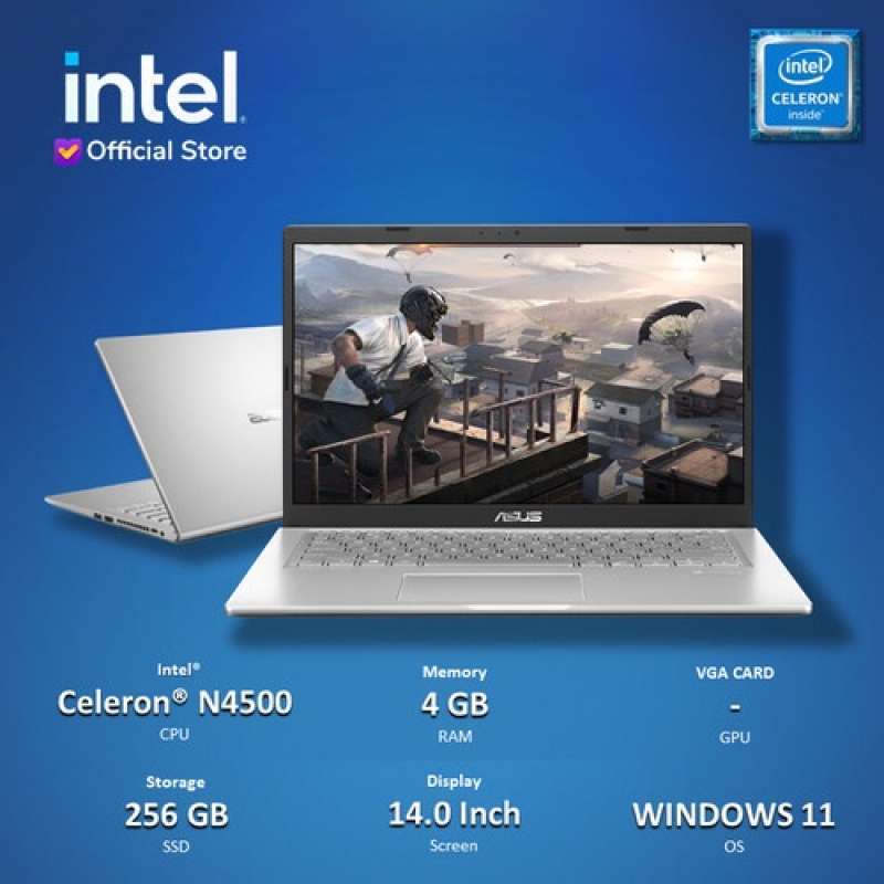 Jual LAPTOP ASUS A416KA CELERON N4500 RAM 4GB 256GB SSD Win11+OHS