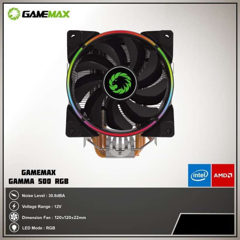 Promo Gamemax Gamma 500 Rainbow Fan Cpu Cooler Fan Processor Diskon 11