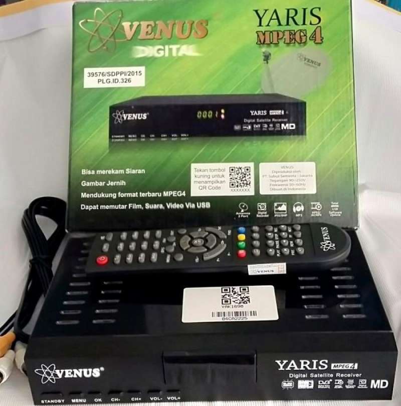Jual Satellite Receiver Venus Yaris Mpeg4 Rekomendasi Channel Kugosky ...