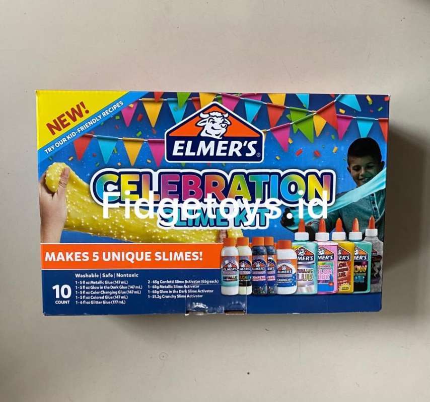 Jual Elmer's Celebration Slime Kit Slime Include Assorted Magical Liquid di Seller fidgetoys
