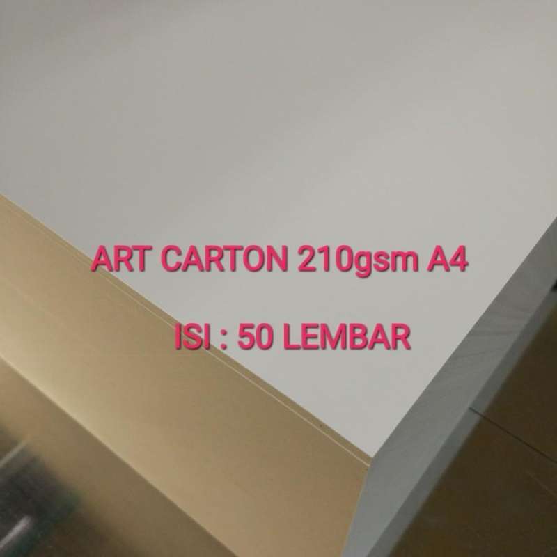 Jual Kertas art carton/art paper 210 gsm A4 isi 50 lembar di Seller