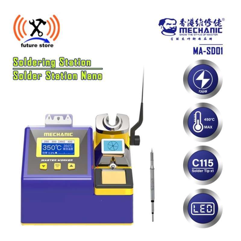 Promo Mechanic MaSd01 Solder Station Nano Soldering Kit C115 Soldering