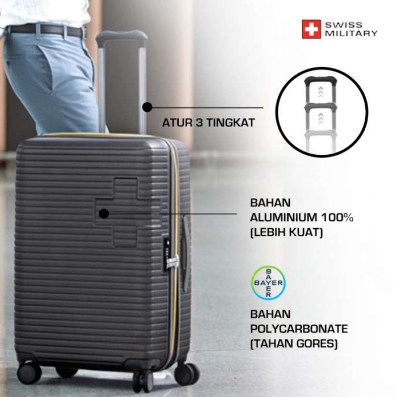 Promo Koper Swiss Military Style [26 & 21 Inch] - Wine 21 Diskon 12% Di ...