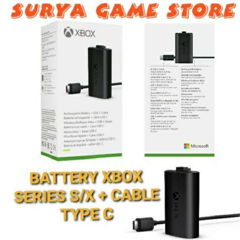 Jual RECHARGEABLE BATTERY + USB C CABLE FOR XBOX SERIES S/X CONTROLLER