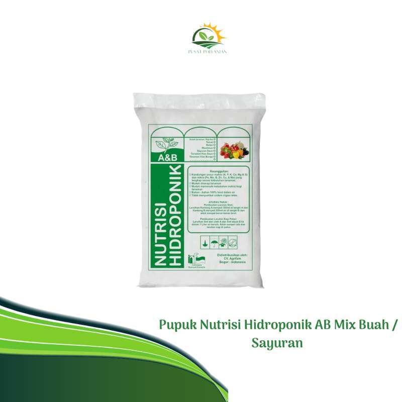 Jual Pupuk Nutrisi Hidroponik AB Mix Buah / Sayuran 2 kg ( 1 KG A + 1