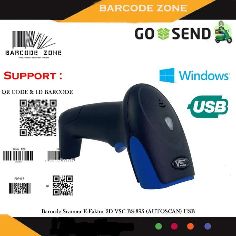 Promo 2D BARCODE SCANNER EFAKTUR VSC BS895 (QR CODEEFAKTUR) TANPA