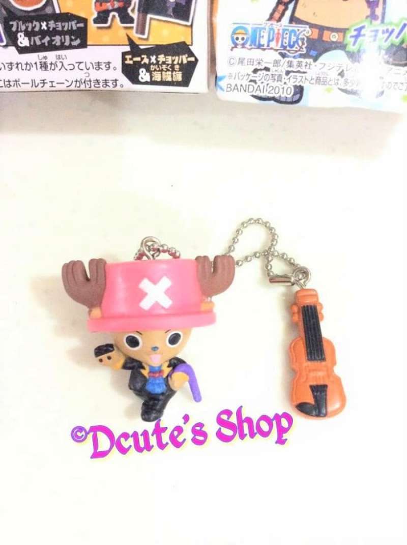 Jual Keychain One Piece Brook x Chopper + Violin Ori Bandai di Seller ...