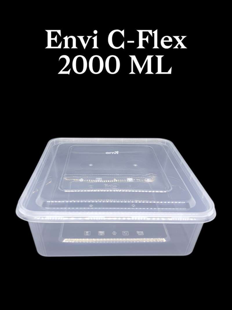 Jual Thinwall Envi CFlex 2000Ml Food Container Tahan Panas & Freezer