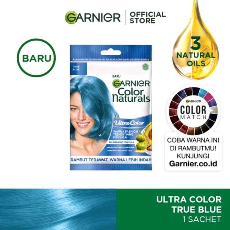 Jual Garnier Pewarna Rambut Color Naturals Ultra Color True Blue Sachet