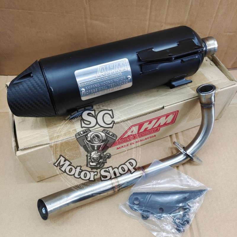 Promo Knalpot Ahm Matic Standar Racing Ujung Motif Carbon Mio Beat ...