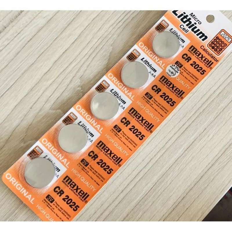 Jual BATTERY KANCING BATERAI LITHIUM MAXELL CR 2025 CR2025 KAL 3V ...