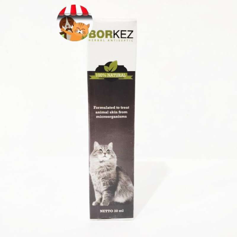 Jual Borkez Antiseptic untuk Kucing Obat Spray Kudis Jamur Kutu di