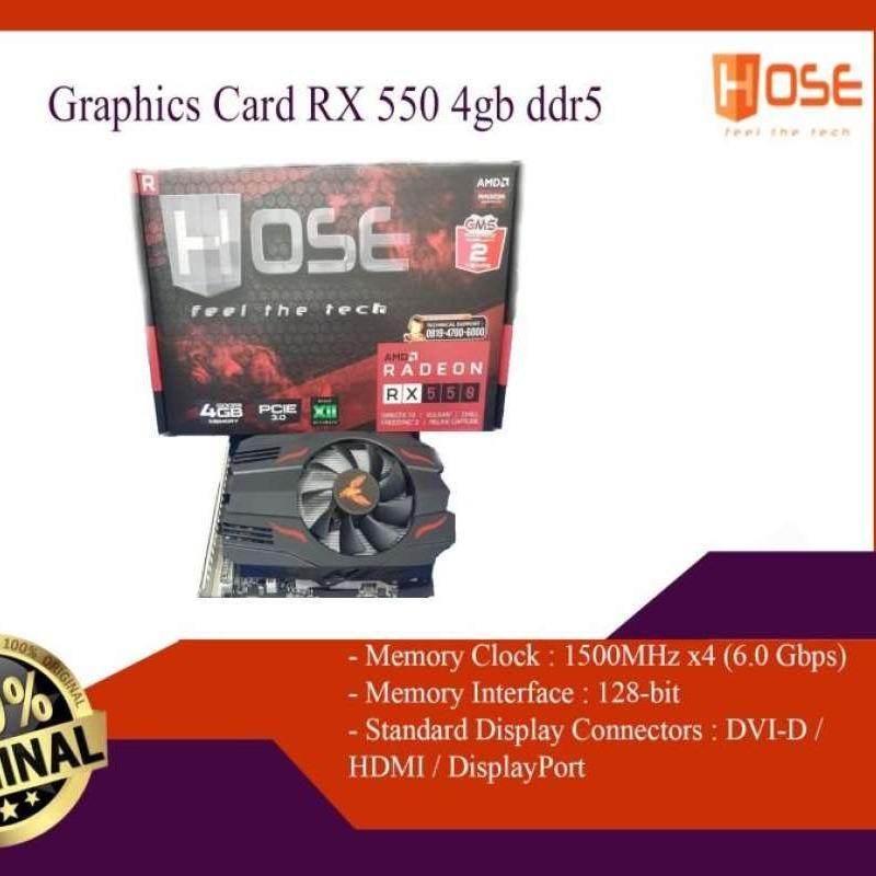 Jual VGA Radeon RX 550 4gb ddr5 Hose di Seller BOT_Komputer - Tenggilis ...