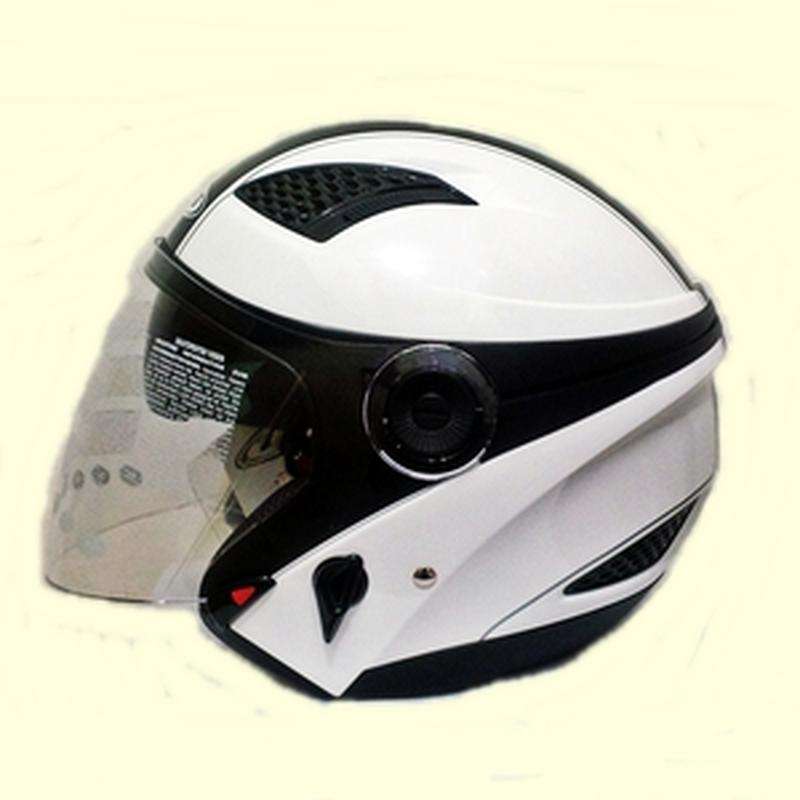 Jual Helm ZEUS 610 Nolan Z610 White Half Face Visor Putih di Seller