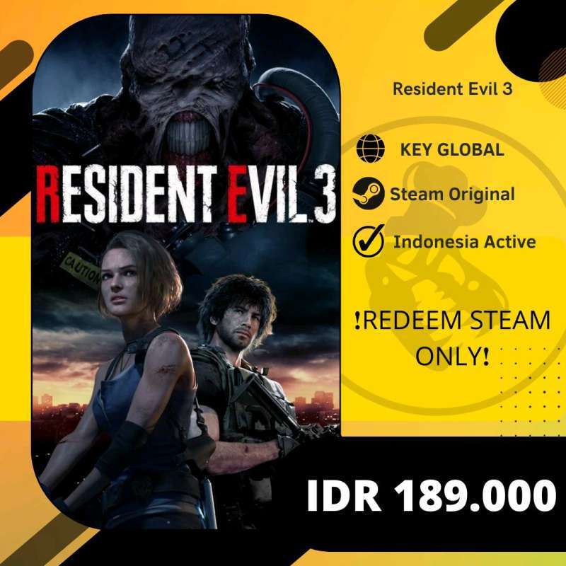 Jual Resident Evil 3 Remastered Steam Key Original Di Seller Warunkgame ...