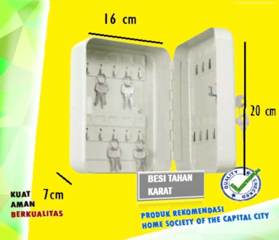 Promo Key Box Tempat Kunci Besi Krisbow Multicolor Diskon 5 di