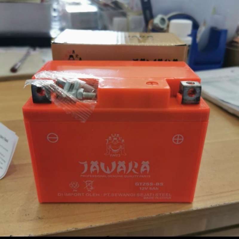 Jual Aki Beat/ Aki Mio/ Jawara GTZ5S / 12V 5AH/ Aki Revo/ Aki SupraX125