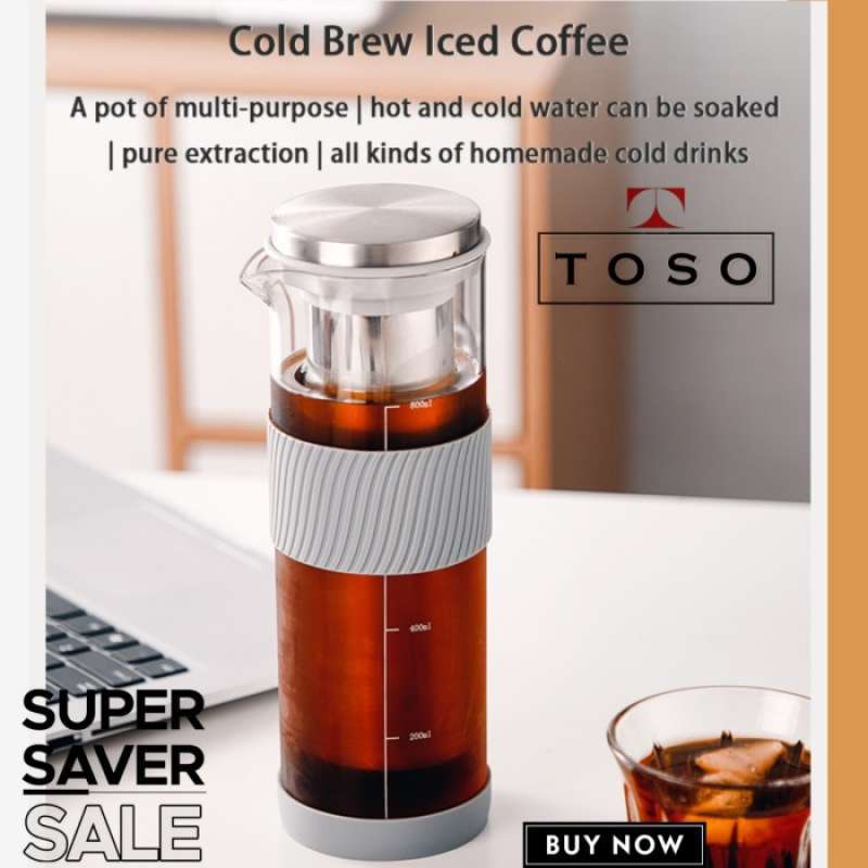 Jual KOPI TEH COLD BREW COFFEE CONCENTRATE MAKER 800ML SARINGAN STAINLESS di Seller CobanBaith