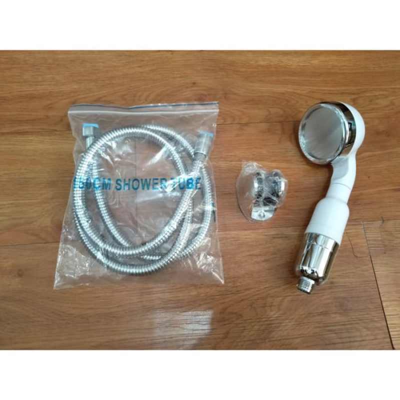 Promo Jual Paket 1 shower head Korea Style baby shower putih diameter 8