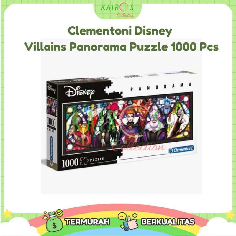 Jual Clementoni Disney Villains Panorama Puzzle 1000 Pcs di Seller ...