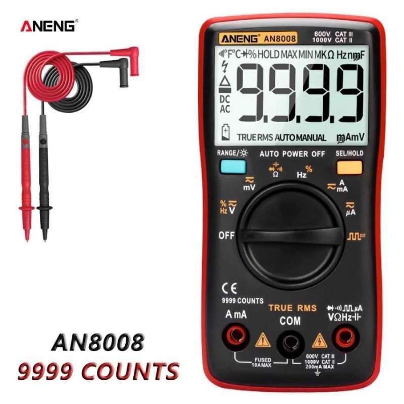 Promo Digital Multimeter Voltage Tester AN8008 Diskon 5 di Seller