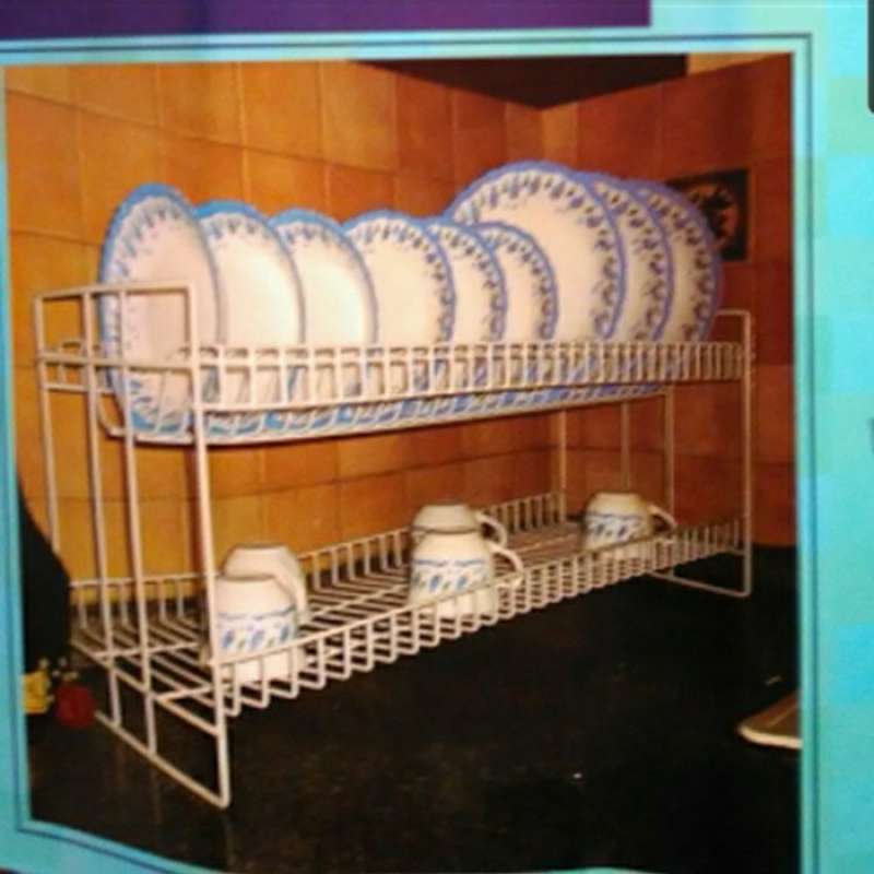 Jual rak piring/ rak piring panjang/ rak piring besi/ rak piring 2susun