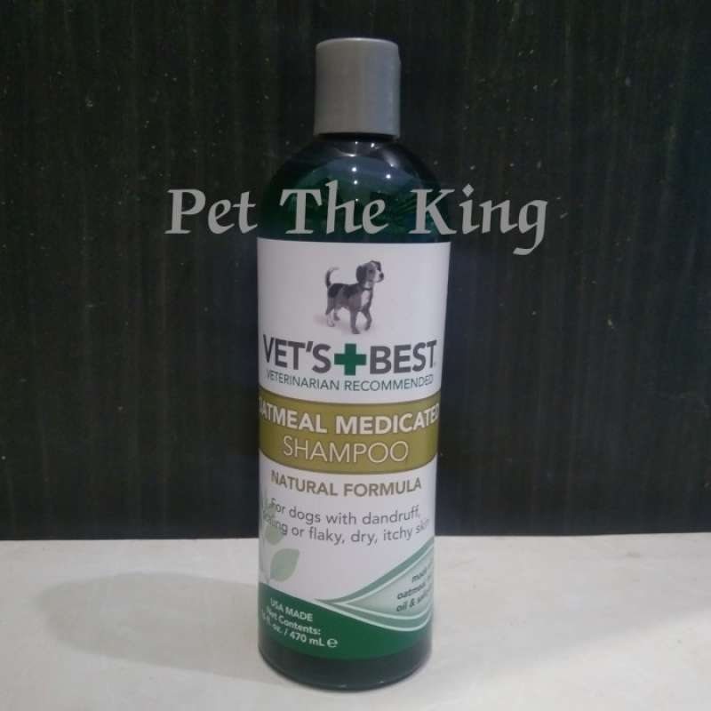 Jual Vet's Best Shampoo for dogs(OATMEAL MEDICATED)470ml di Seller
