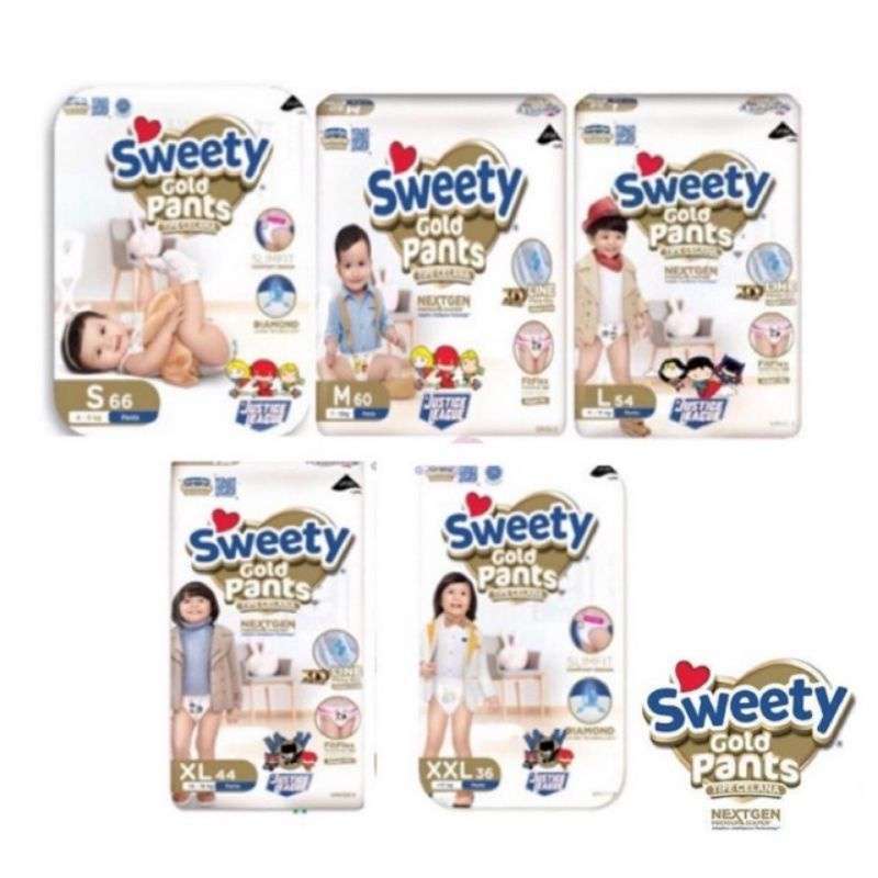 Jual Sweety Gold Pants XL44 Popok Sweety Gold XL 44 di Seller Golden
