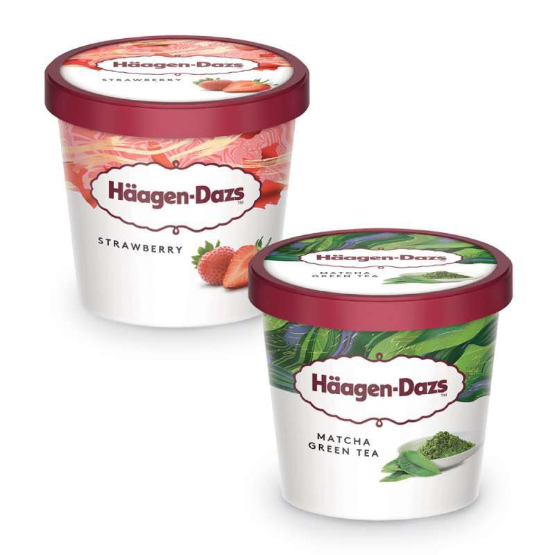 Jual Haa   gen-Dazs Mini Cup [100 mL] (Vanilla/Matcha Green