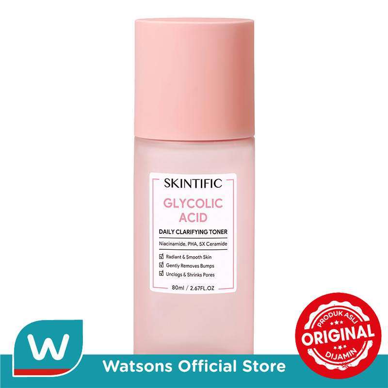 Promo Skintific Glycolic Acid Daily Clarifying Toner 80Ml Diskon 35 di