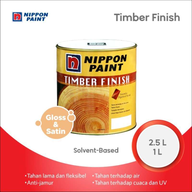 Jual Timber Finish (Tinting) 1L Cat Varnish Kayu Transparan Gloss Nippon di Seller TB Honey
