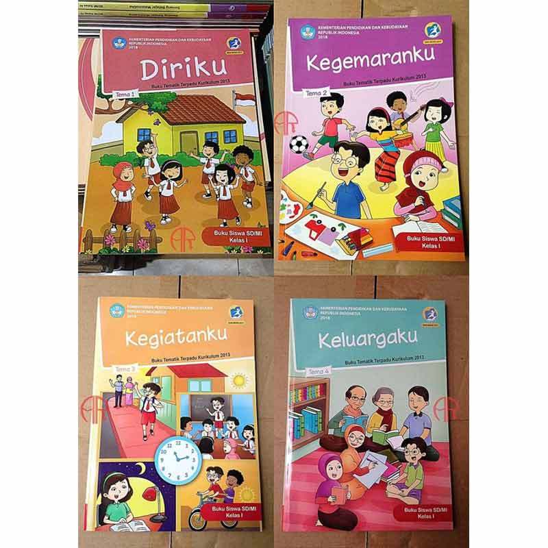 Jual .:: Paket 8 Buku Tematik Kelas 1 Sd Tema 1 2 3 4 5 6 7 8 Kurikulum ...