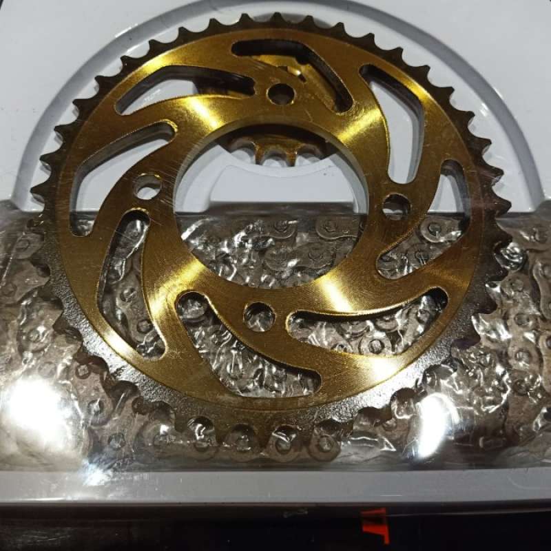 Jual Gear Set / Gir Set Warna Bakar Gold Jupiter Z / Mirip Sss Di