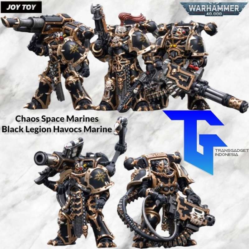 Promo JOYTOY Warhammer 40K Chaos Space Marines Black Legion Havocs ...