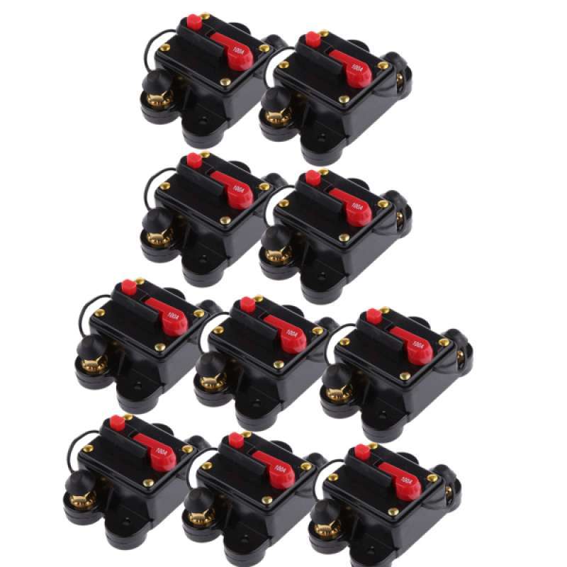Jual 10x Manual Reset Circuit Breaker 12v / 24v Marine Boat Audio Fuse