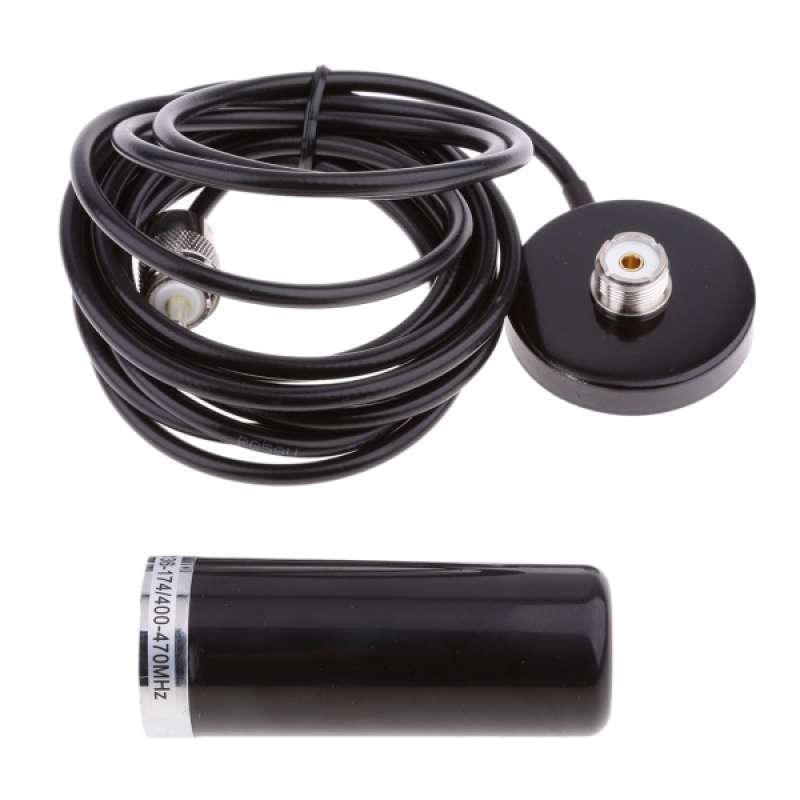 HH-N2RS Dualband Antenne UHF/VHF 400-470/136-174 MHz Mit Magnetbasis – Für Mobilfunkgeräte, 5m Kabel
