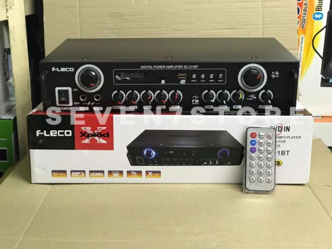 Jual Terbaik Power Amplifier Bluetooth Ampli Fleco Sc 211bt Terbaru Di