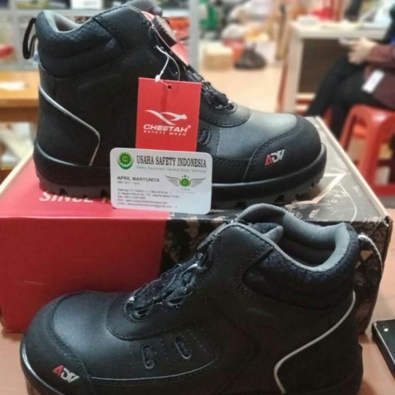 Jual Sepatu Safety Cheetah Jubatus Onyx Adv Hitam / Cheetah 6112 Di