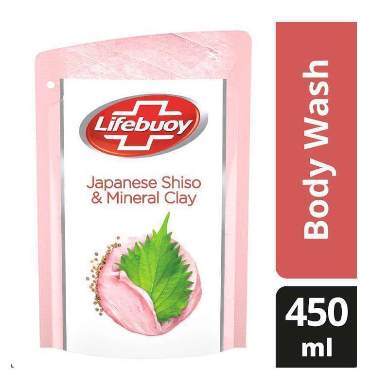 Jual Lifebuoy Body Wash Japanese Shiso & Mineral Clay Refill 450 Ml Di Seller Binaganta