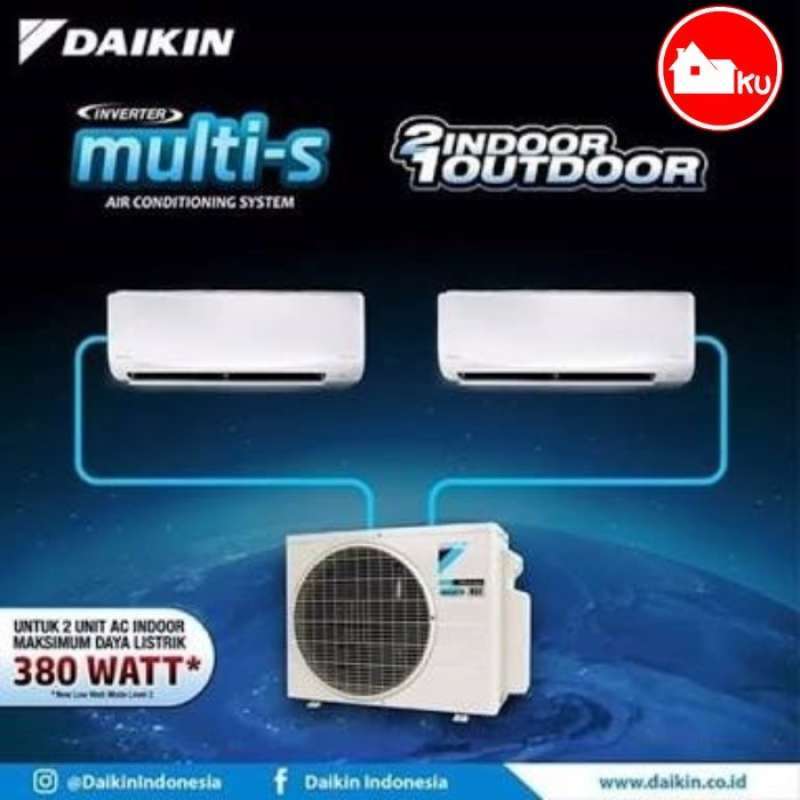 Jual Ac Daikin Multi S 2 Koneksi Mkc50rvm (1pk+1,5pk) Outdoor 2pk Di ...