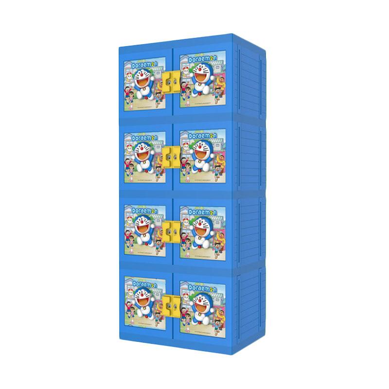 Jual Lemari Palstik 8574 Doraemon Biru No Key Online 