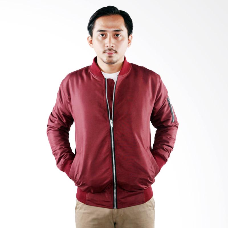 Jual Jaket  Bomber  Army Pria Maroon Online Harga 