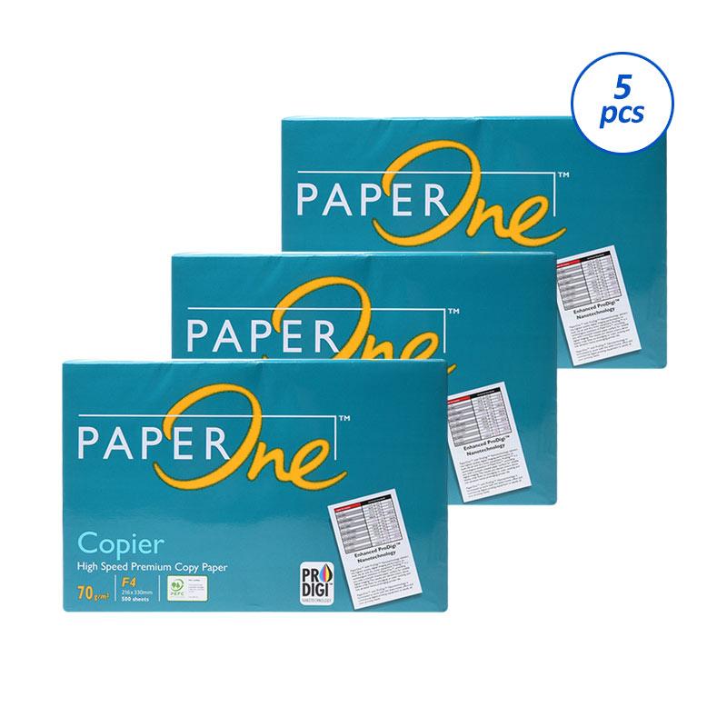 Jual Paper One Kertas HVS F4 [70 gsm/5 rims] Online 