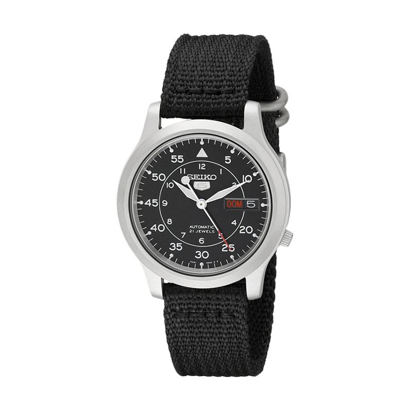 Promo Seiko SNK809 Casual Jam Tangan Pria - Black di Seller Shopingdonk