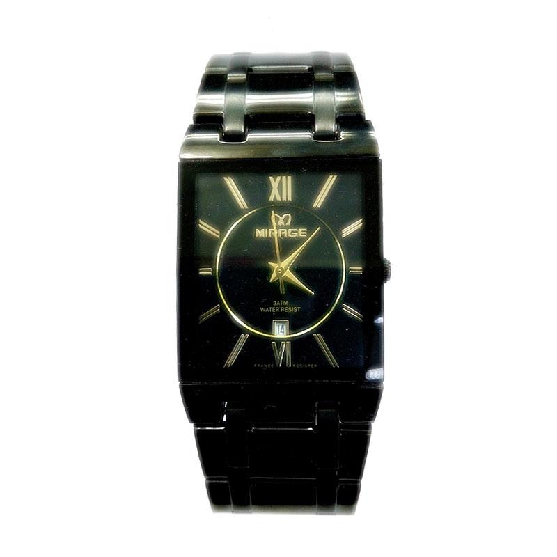 Jual Mirage M975G Jam Tangan Pria - Black Online - Harga