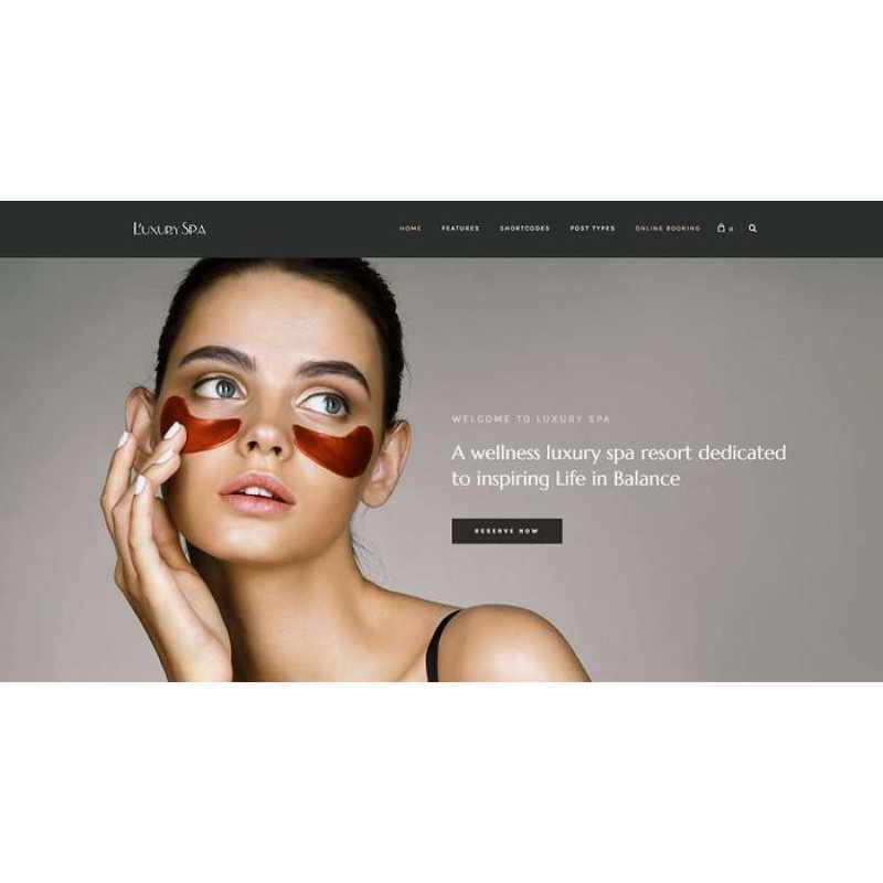 Jual Template Wp Luxury Spa Beauty Spa & Wellness Resort Theme Di ...