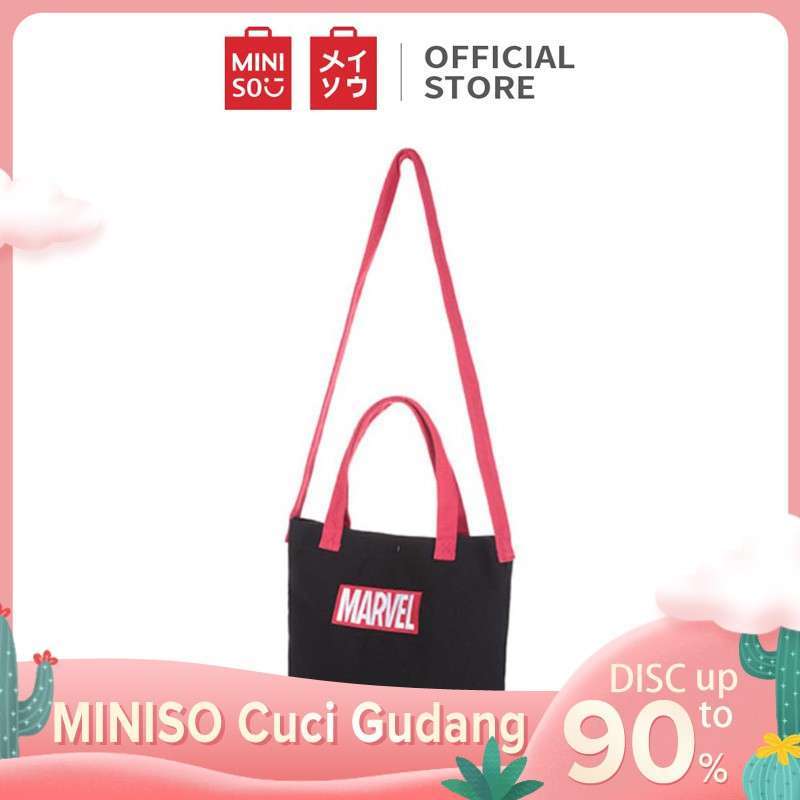 Jual MINISO Marvel Tas Selempang embroidered Totebag Tas Tote Tas