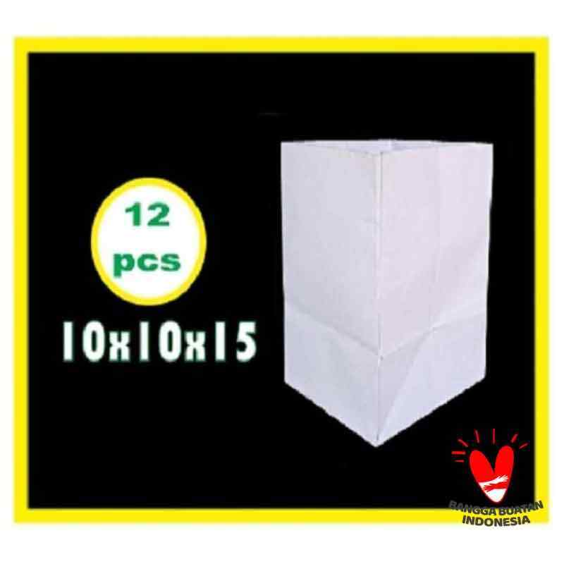 Jual 12 pcs tas souvenir kertas paperbag gelas mug paper bag 10x10x15
