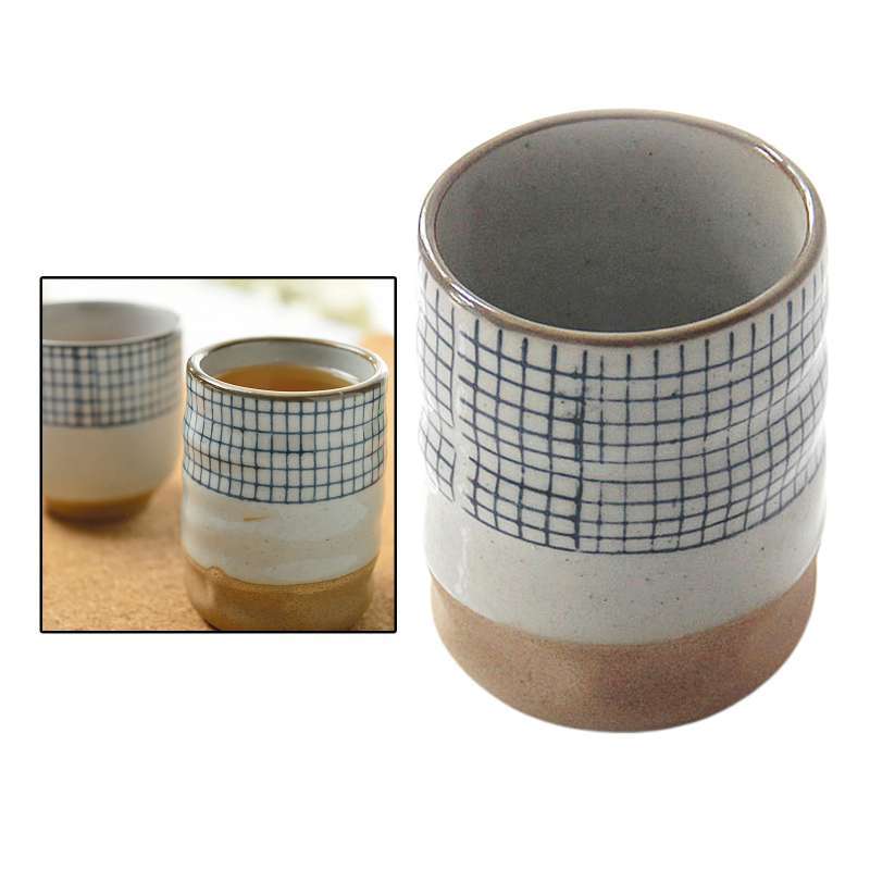 Promo Japanese Pottery Tea Cup Mug Handpainted Ceramic Teacup Yunomi